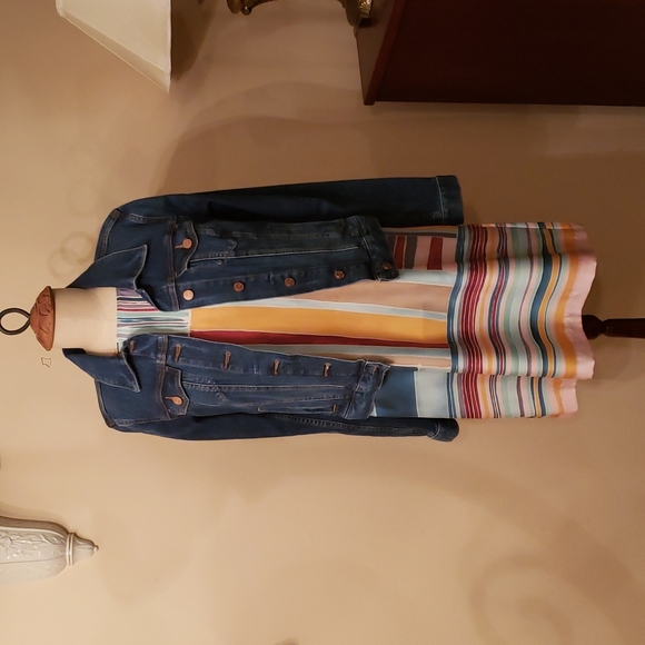 LOFT Petites Color Block Shift Dress Size Petite Medium - Picture 4 of 4